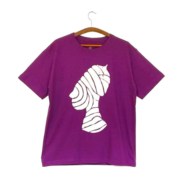 Camiseta logotipo Nomade Orquestra - Roxo e Branco